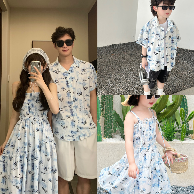 Resort Shirt Floral - Pasangan Resor terlihat orang tua dan