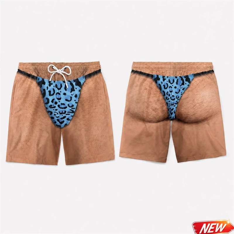 Trunks Board Surf - Celana Renang Pria Lucu Motif Leopard