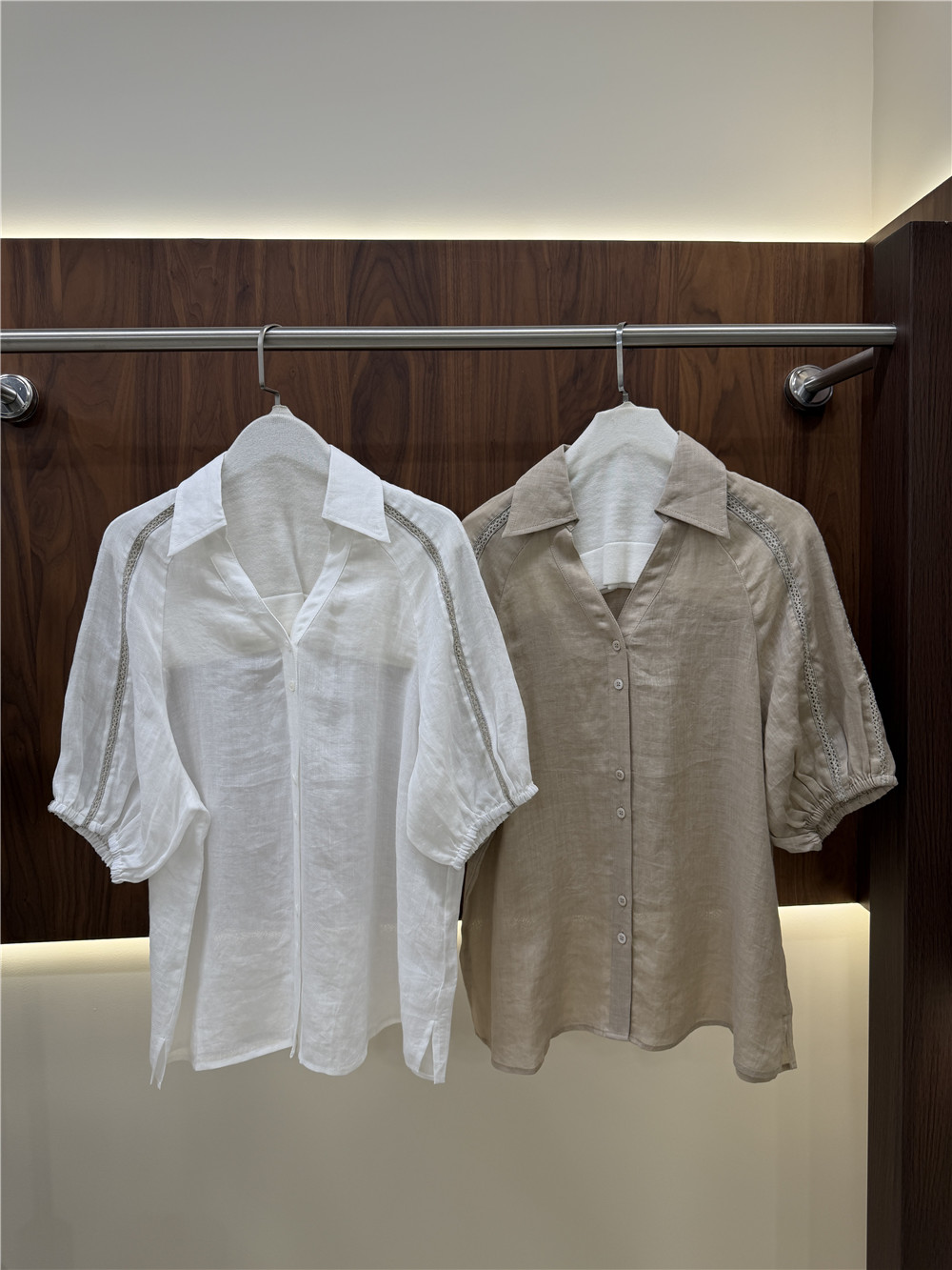 Setelan Kasual Dua Potong: Kem - Short Linen Drawstring ulasan dan harga