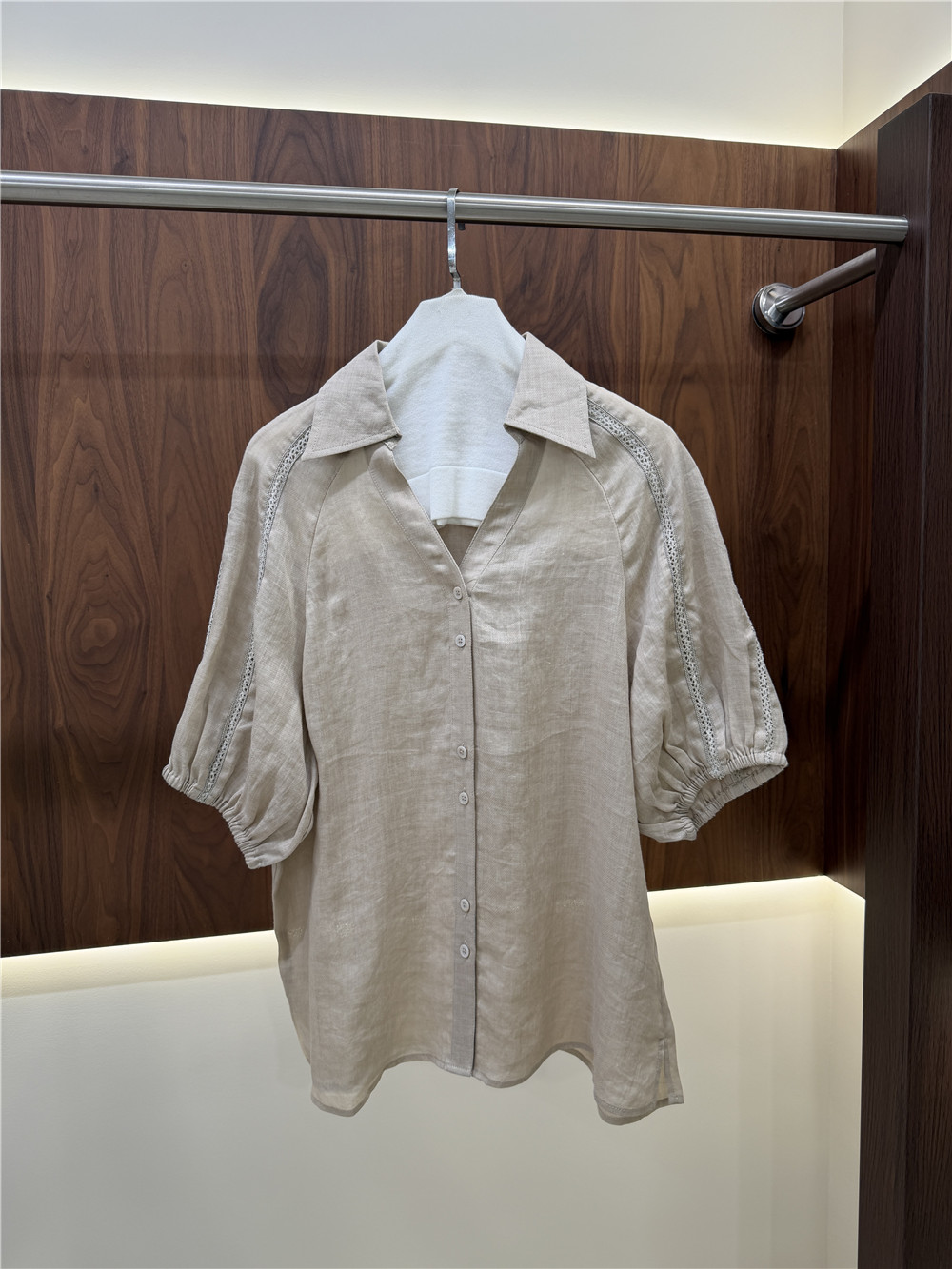 Setelan Kasual Dua Potong: Kem - Short Linen Drawstring ulasan dan harga