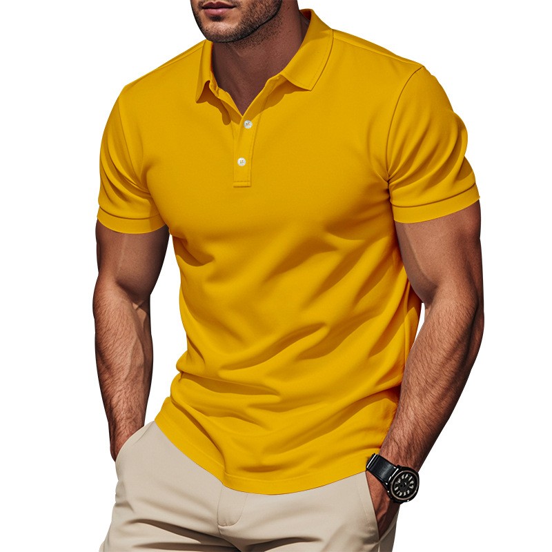 Kemeja Slim Fit Kasual Lengan  - Polo Shirt Pique ulasan dan harga