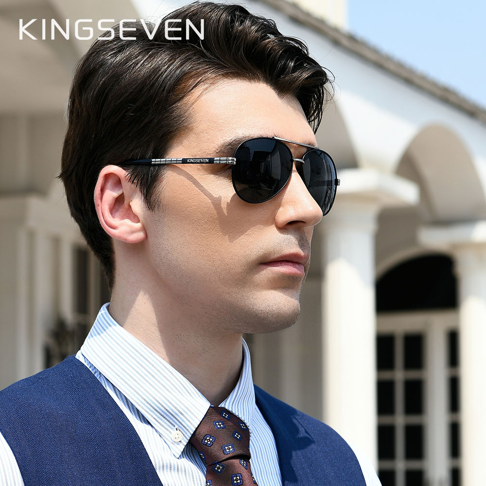 KINGSEVEN kacamata hitam polar - Sunglasses Aviator Polarized ulasan dan harga