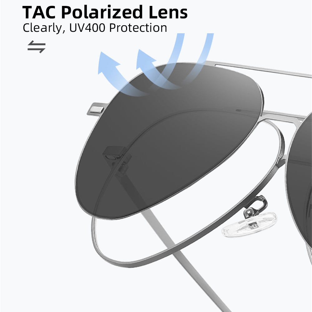 VIVIBEE Kacamata Hitam Klip Te - Sunglasses Aviator Polarized ulasan dan harga