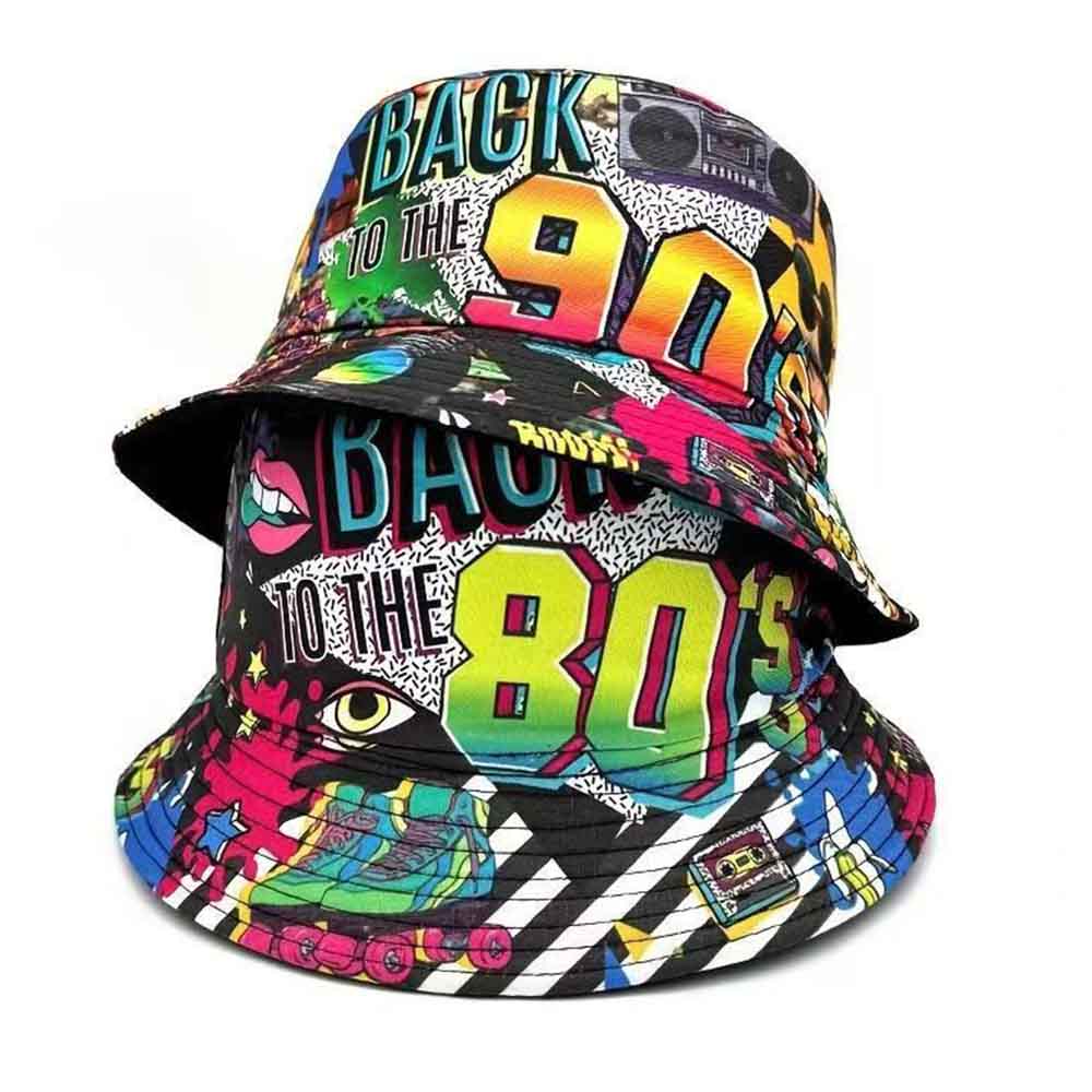 Topi Bucket Vintage Retro 80 9 - Packable Hat Nylon ulasan dan harga